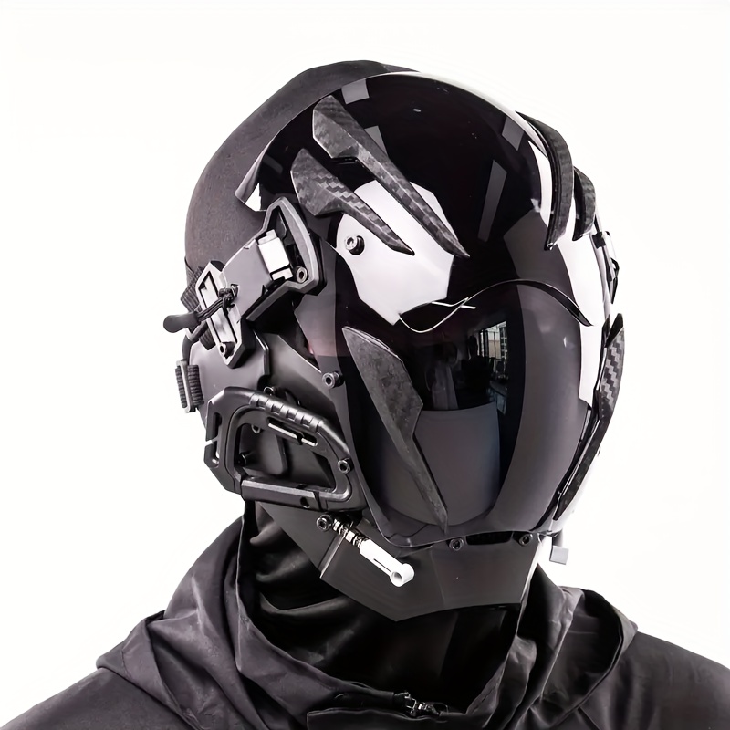 Tech Wear Accessories - Cyberpunk Futuristic Mask, Premium Unique Helmet