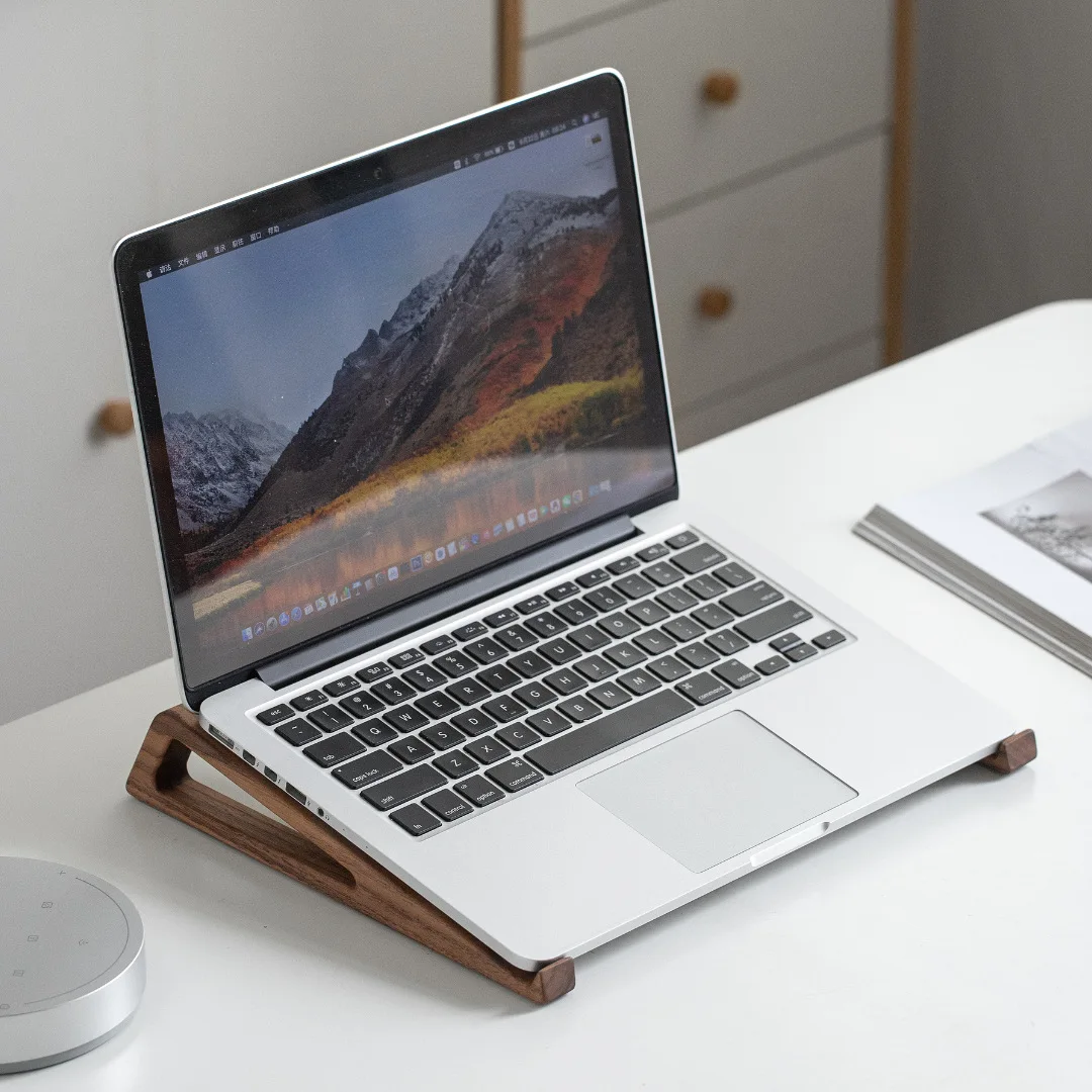 HeMu Walnut Wood Laptop Stand  - Laptop Stand Bamboo review and price