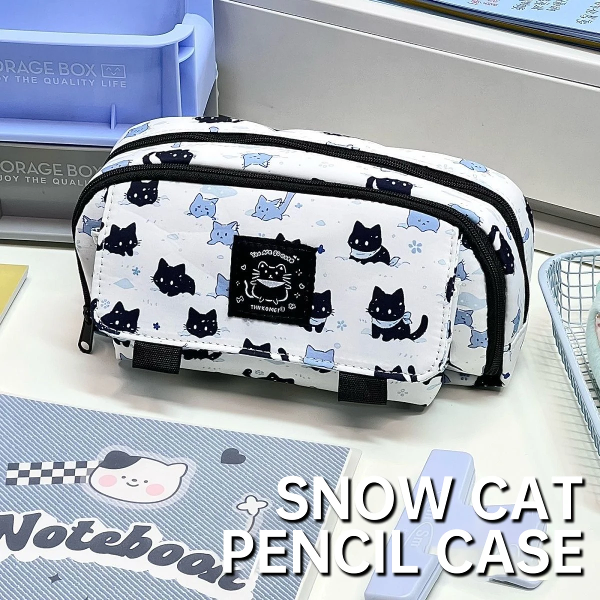 Cute Cat Pencil Case Large Cap - Tech Accessories For Office review and price
