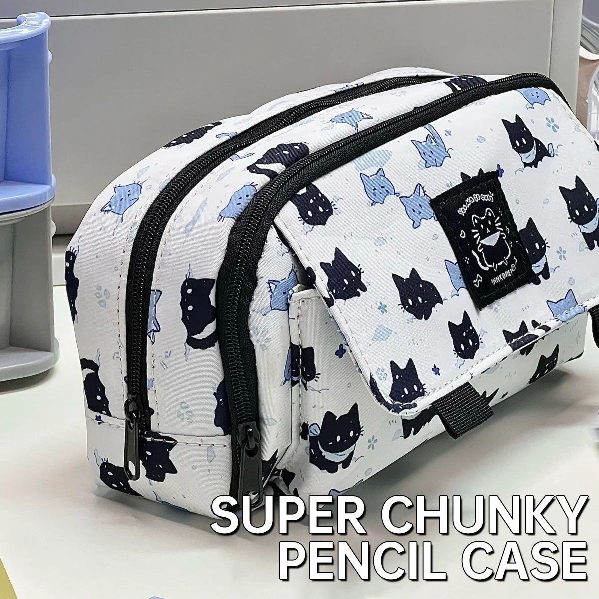 Cute Cat Pencil Case Large Cap - Tech Accessories For Office review and price