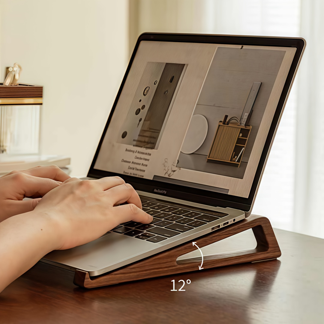 Portable Foldable Wooden Lapto - Laptop Stand Bamboo review and price