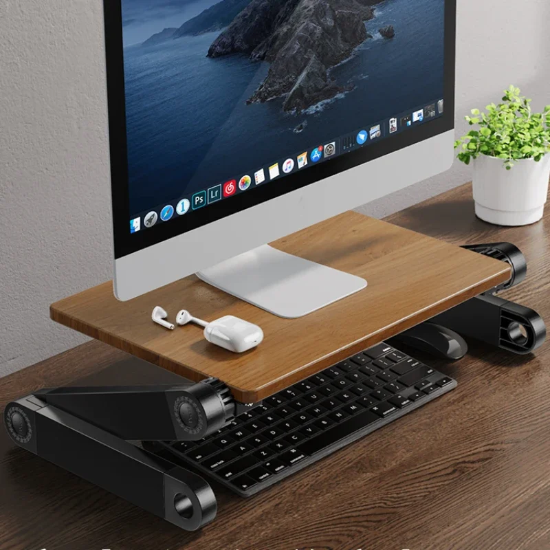 Solid Wood Laptop Height Stand - Laptop Stand Bamboo review and price