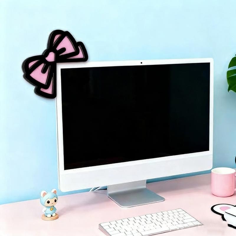 New 1/2Pcs Wooden Bowknot PC A - Tech Accessories For Desk review and price