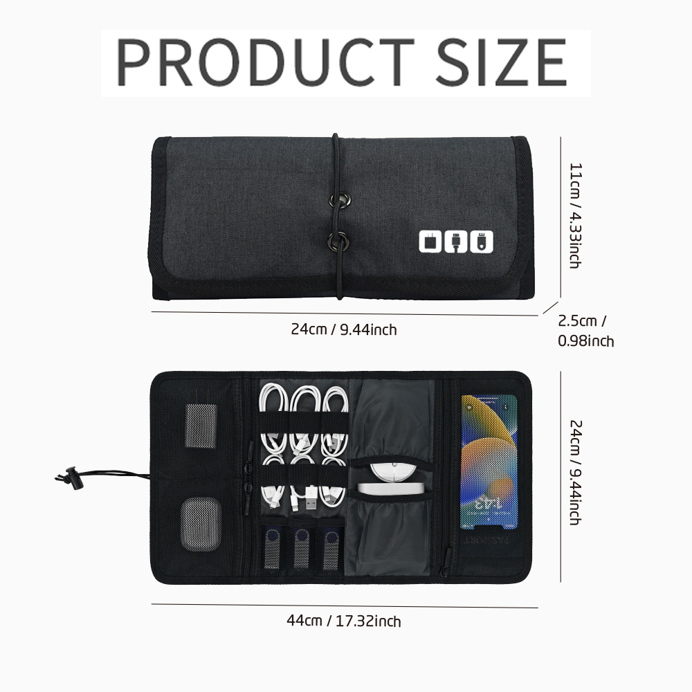 Tech Organizer Bag Cable Stora - Tech Accessories For Office review and price