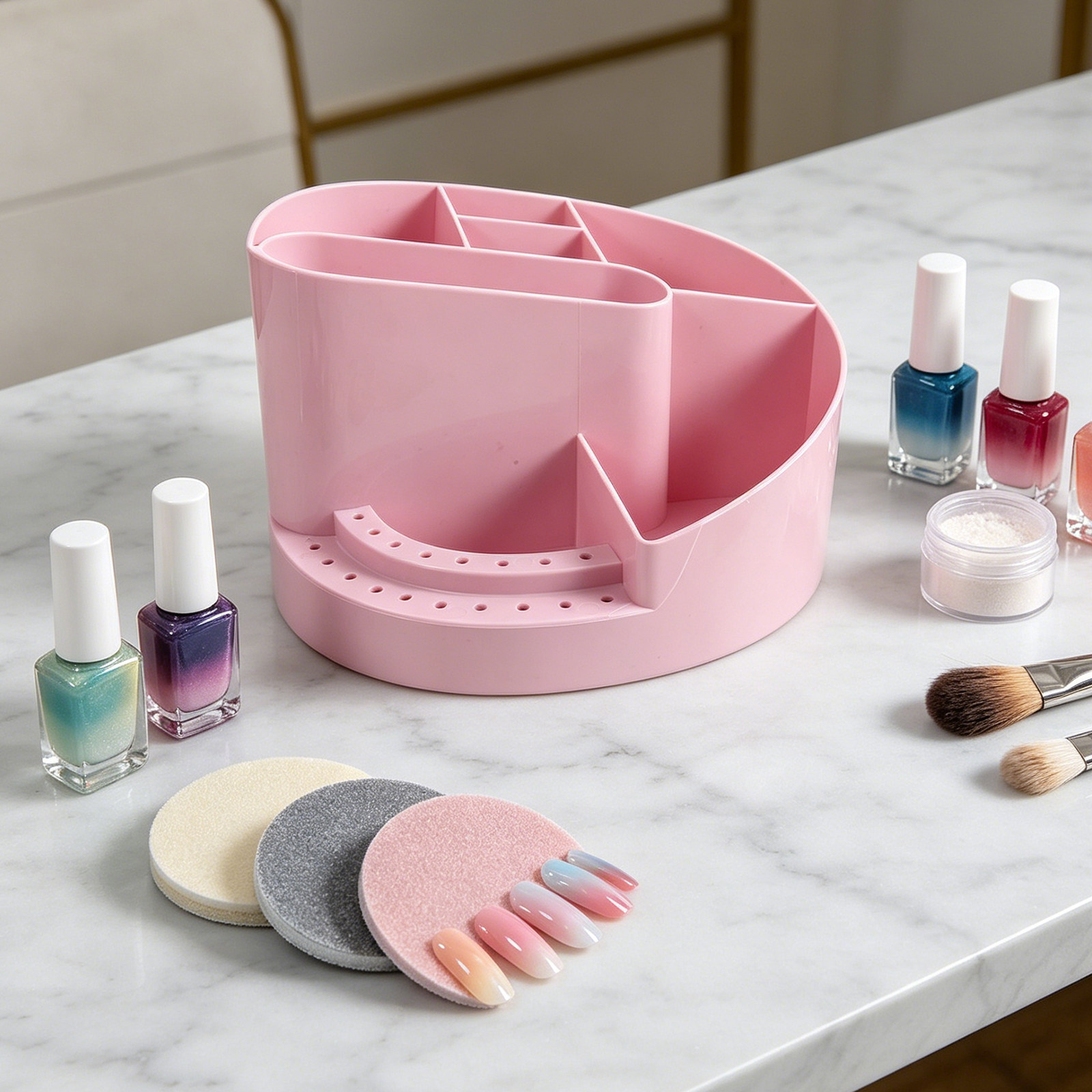 Nail Organizer Storage Box 7 C - Tech Accessories For Desk review and price
