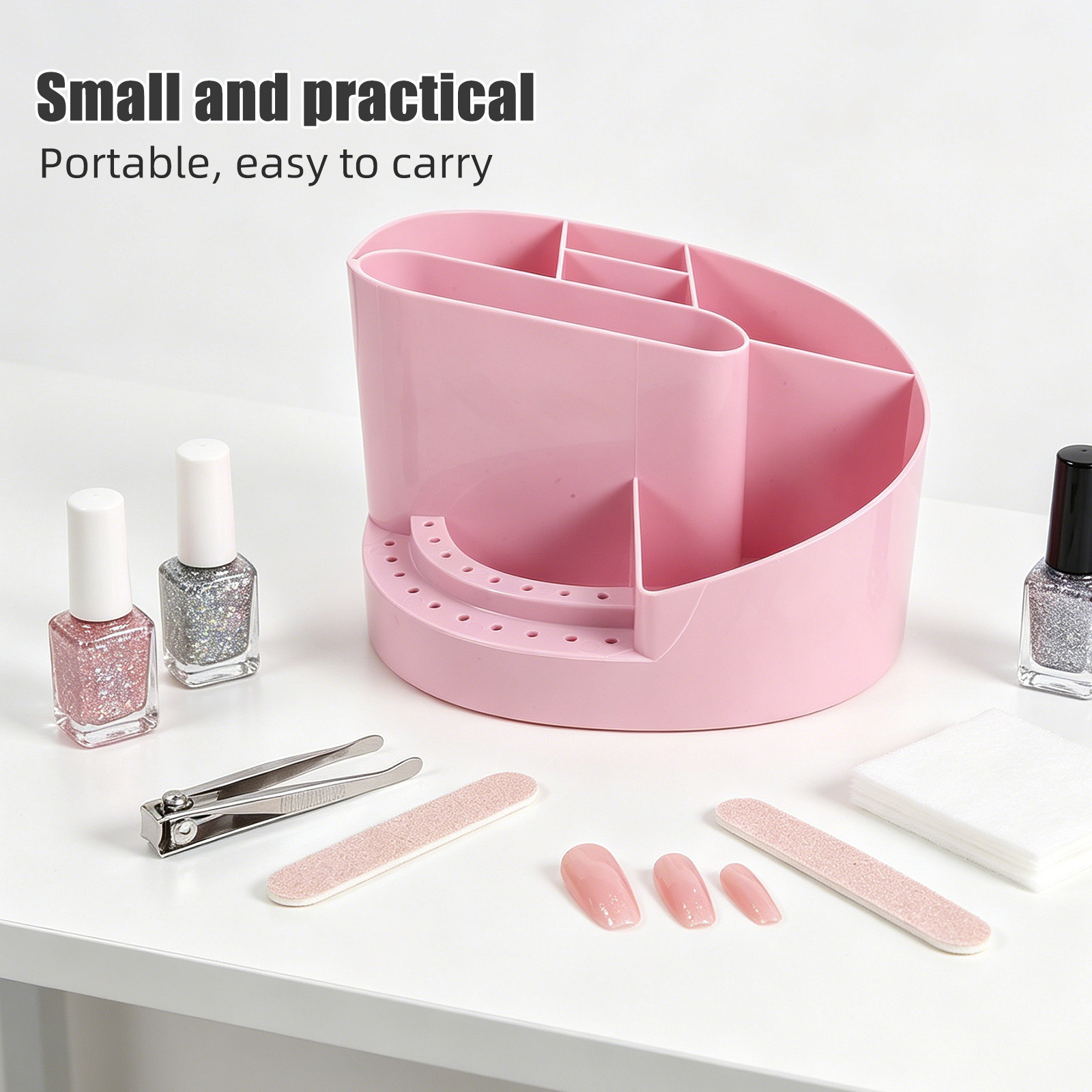 Nail Organizer Storage Box 7 C - Tech Accessories For Desk review and price