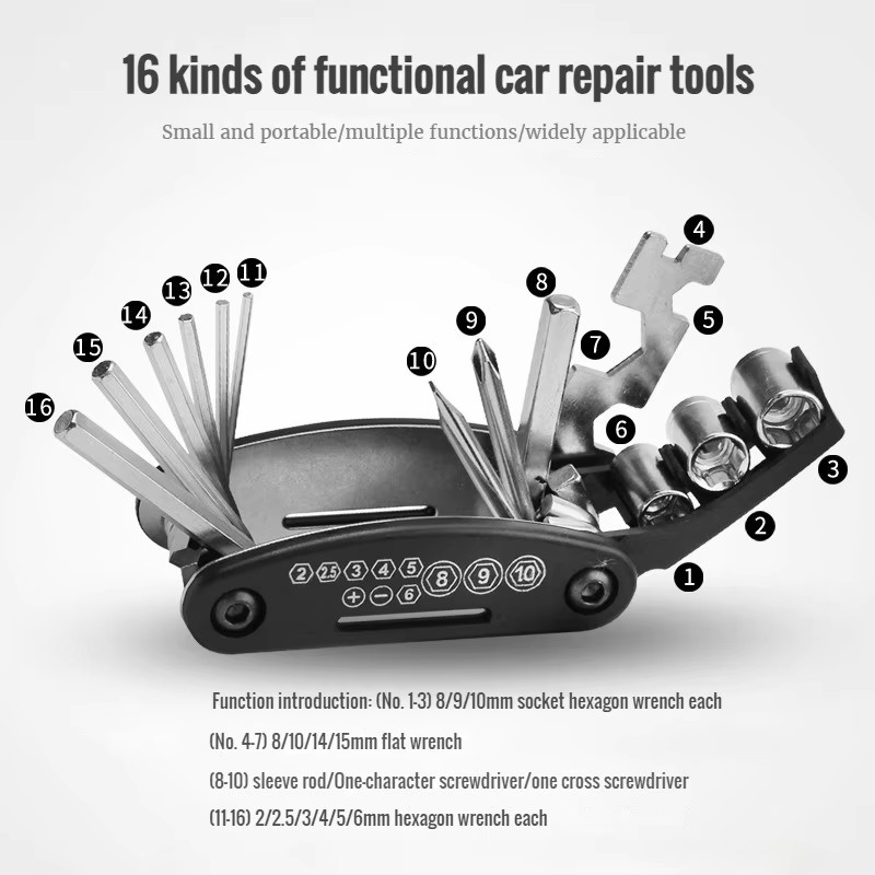 Portable Bicycle Repair Tools  - Useful Tech Accessories review and price