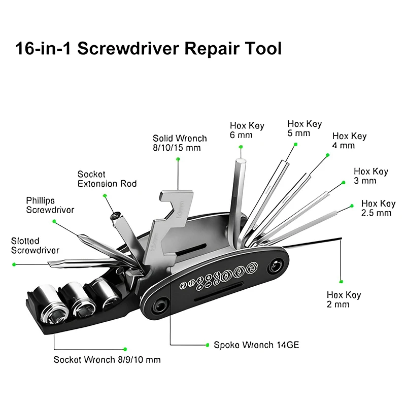 Portable Bicycle Repair Tools  - Useful Tech Accessories review and price