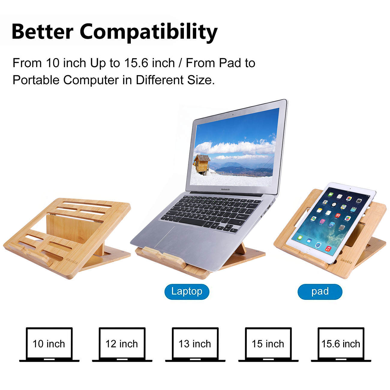 Bamboo Fodable Laptop Notebook - Laptop Stand Bamboo review and price