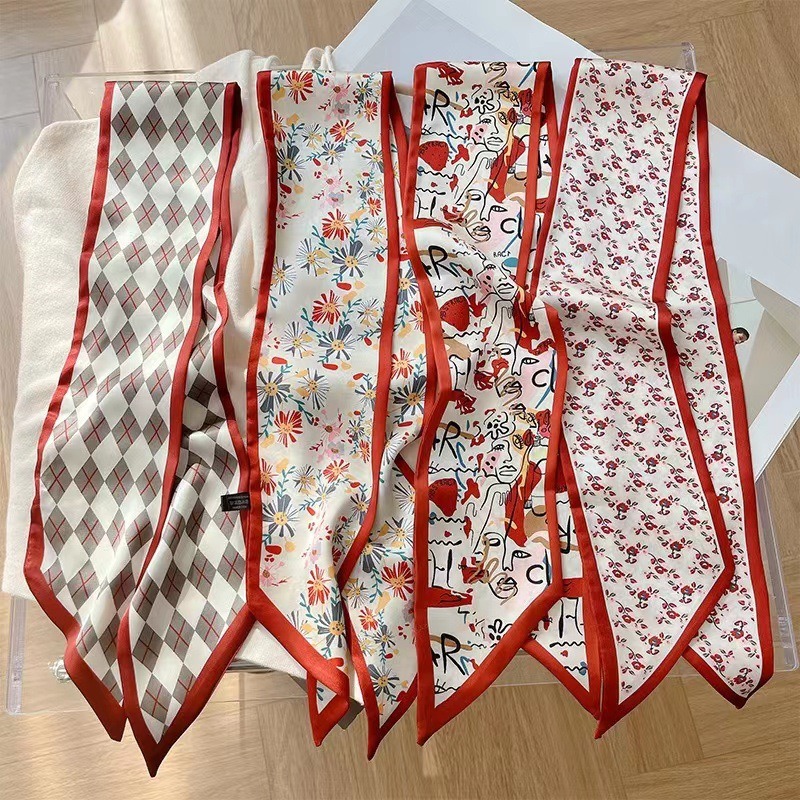 Women Fashion Red Floral Scarf - Useful Tech Accessories review and price